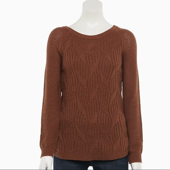 NWT! Sonoma Trellis Raglan-Sleeve Sweater